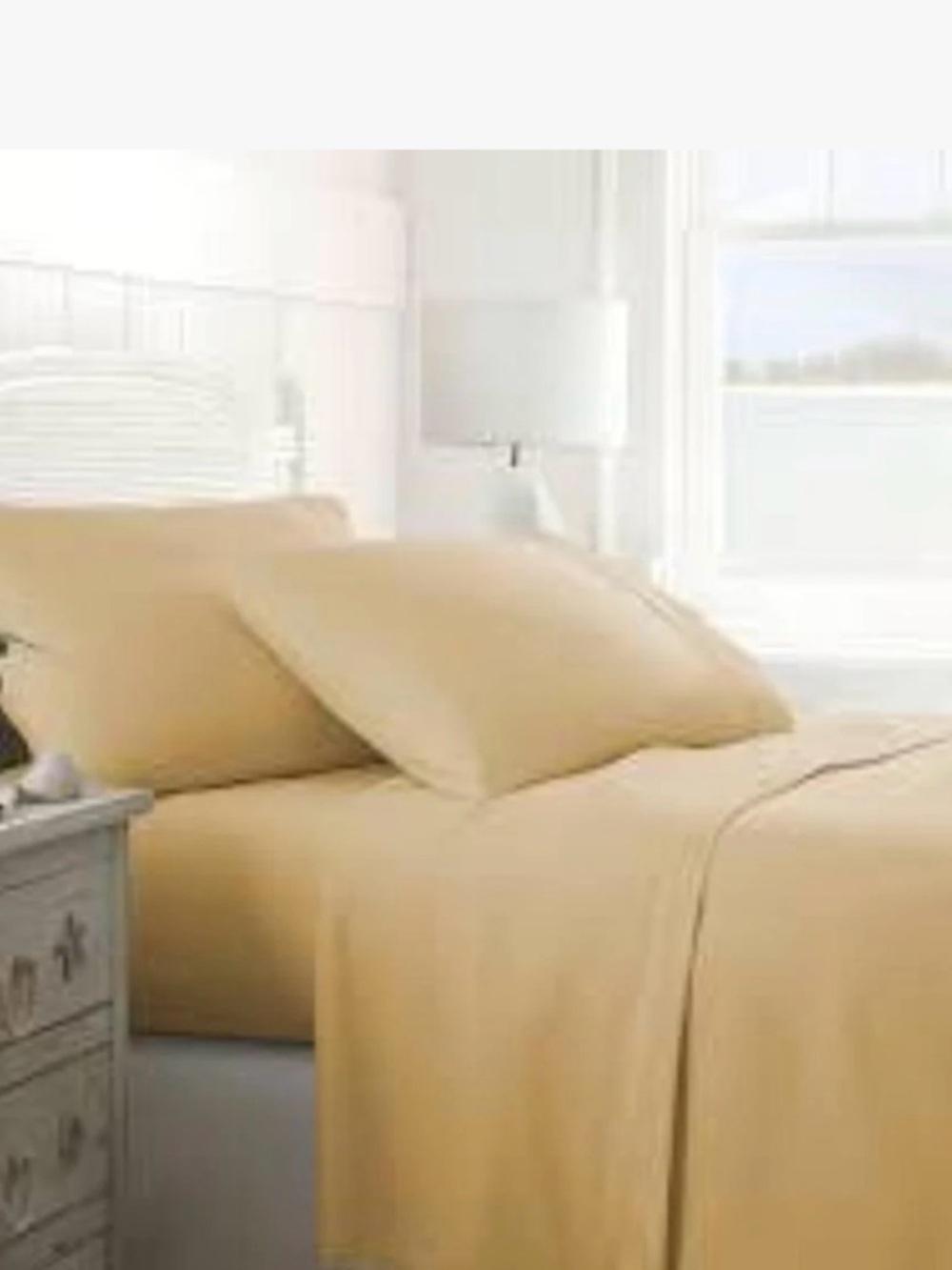 🫶🏻 Patrick Michelle Ultra Soft Microfiber Gold Split King Sheet Set